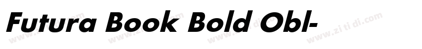 Futura Book Bold Obl字体转换